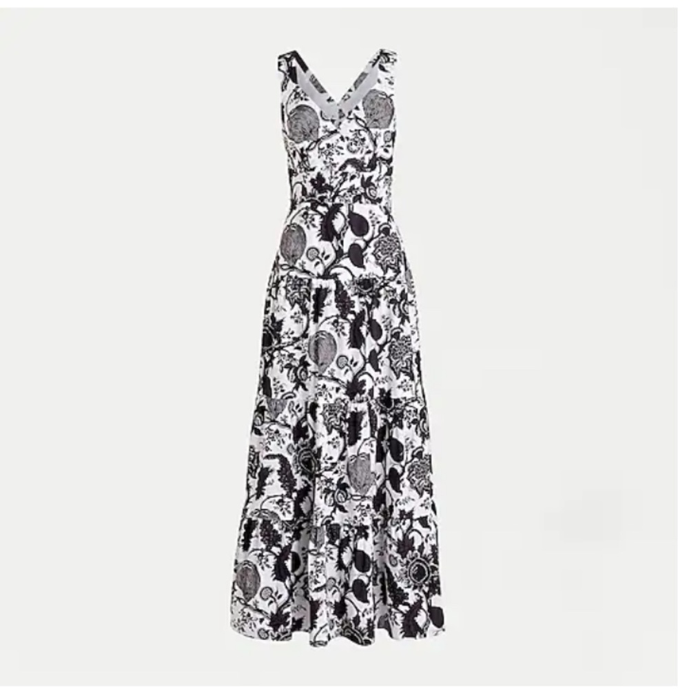 NWT J Crew Tiered maxi dress 14